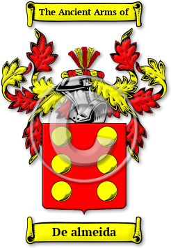 De almeida Family Crest Download (jpg) Legacy Series - 150 DPI